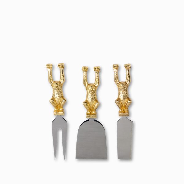 Cuchillos queso monos set x 3