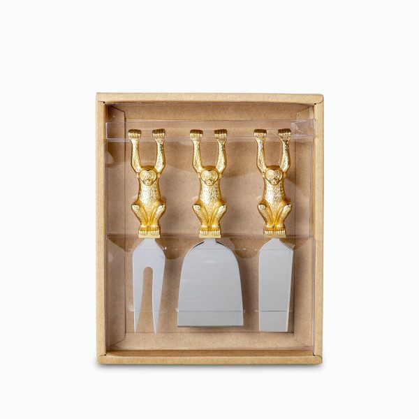 Cuchillos queso monos set x 3 - Imagen 2
