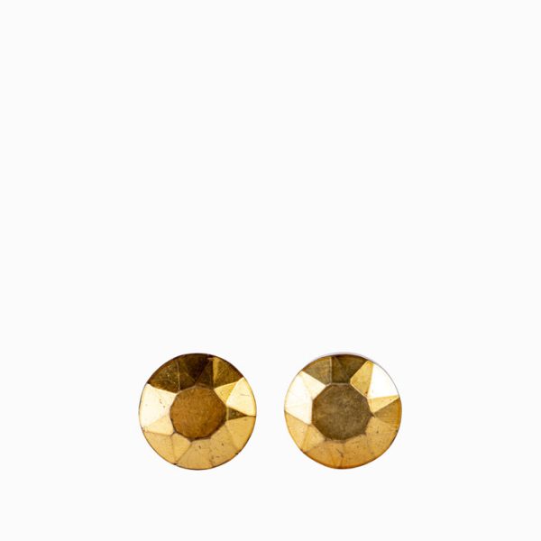 Pomo vidrio diamante dorado set x 2 - Imagen 2