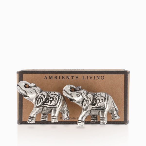 Pomo elefante aluminio set x 2 - Imagen 2