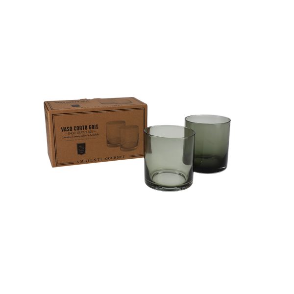 Vaso corto gris set x 2 - Imagen 2