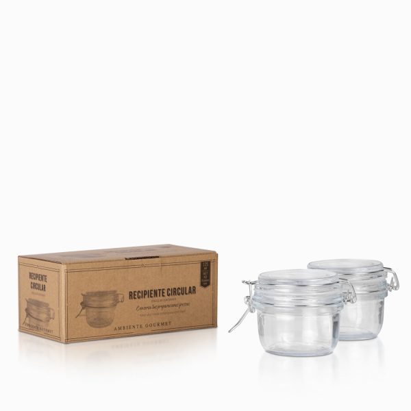 Recip.  circular 125 ml set x 2