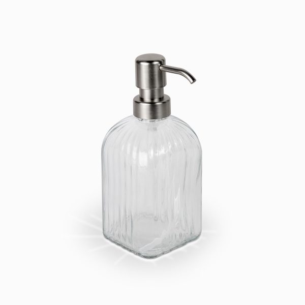 Dispensador de jabon cuadrado rayas