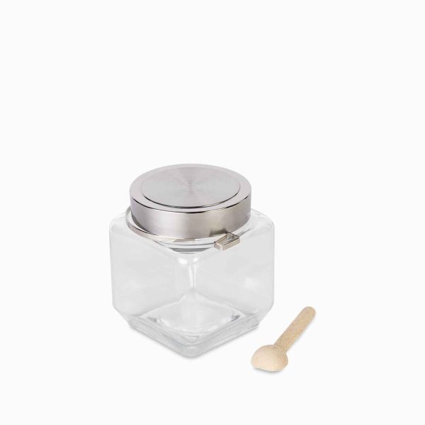 Recipiente cubo con cuchara madera 500ml - Imagen 2