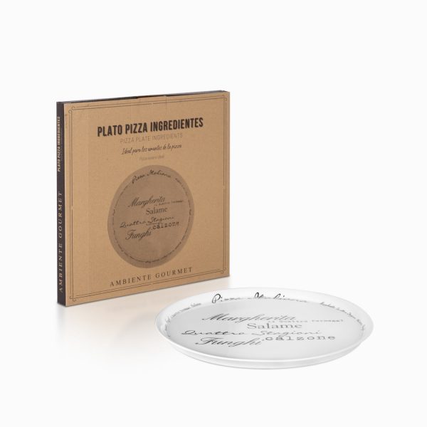 Plato pizza ingredientes