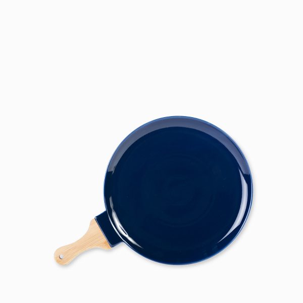 Plato pizza en porcelana azul 32cm