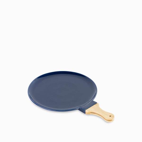 Plato pizza en porcelana azul 32cm - Imagen 2