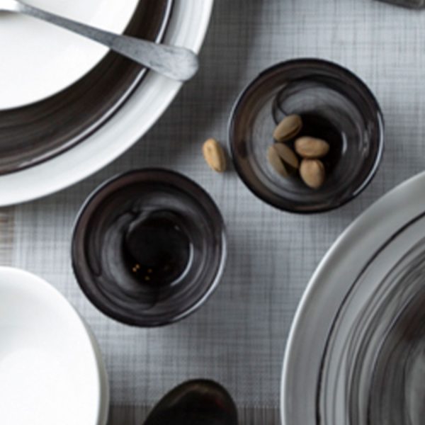 Tazon pequeño strata gris set x 4 - Imagen 2