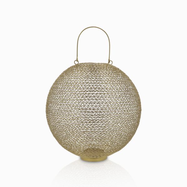 Farol esfera dorado 39.5x42.5cm