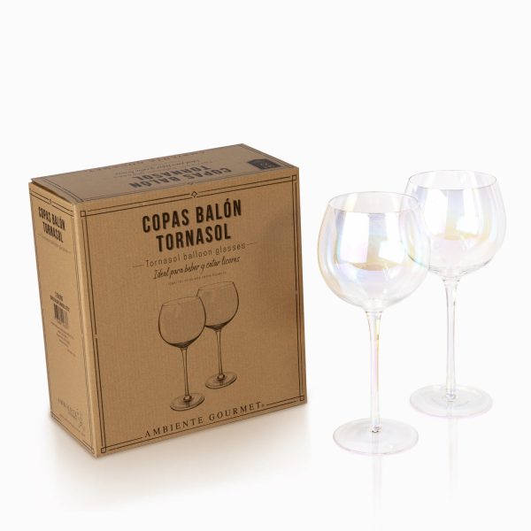 Copas balon tornasol setx2