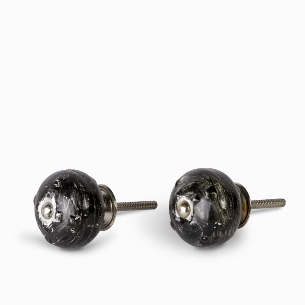 Pomo metal calavera plateado setx2