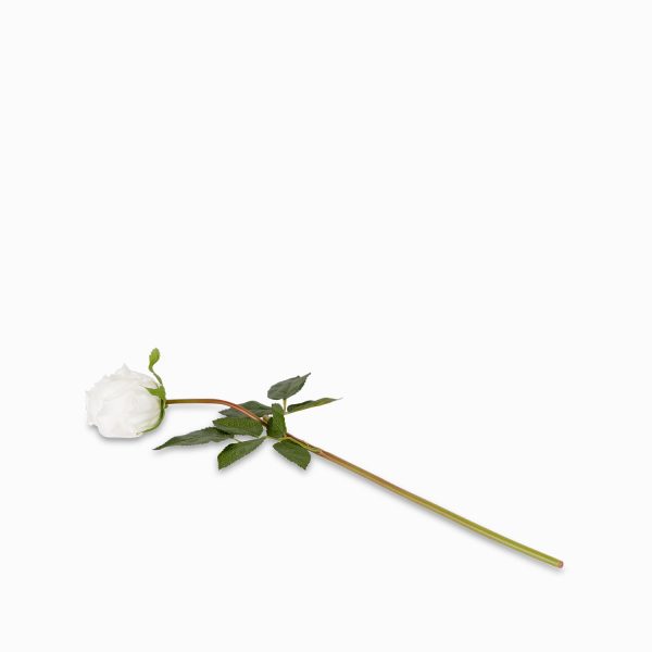Rosa blanca 43cm - Imagen 2