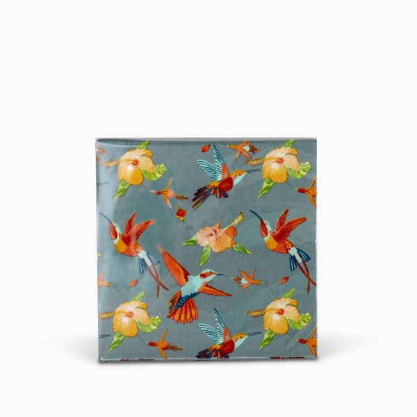 Servilletas colibri azul