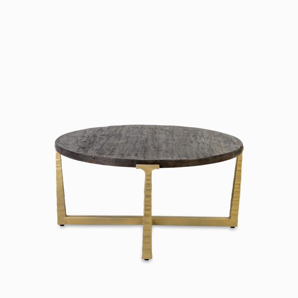 Mesa centro vincenzo brass 45x91cm - Imagen 2
