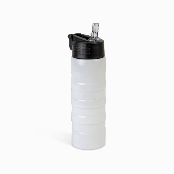 Termo doble pared con pitillo blanco