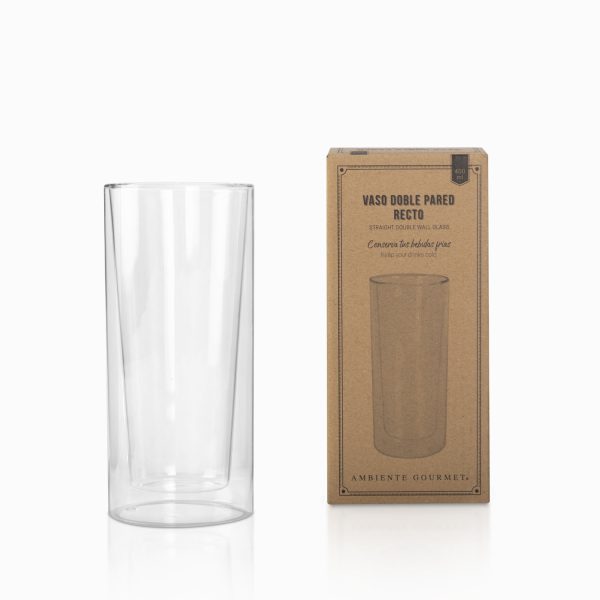 Vaso doble pared recto 400 ml