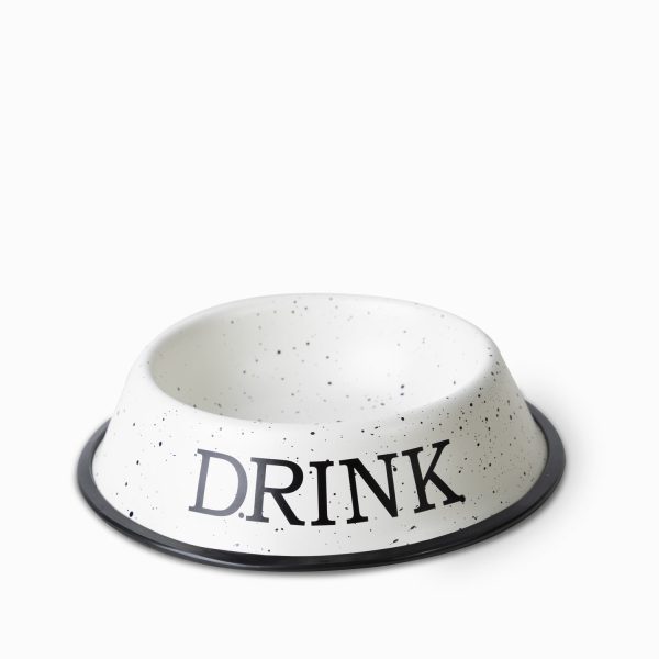 Tazon para mascota drink granito blanco