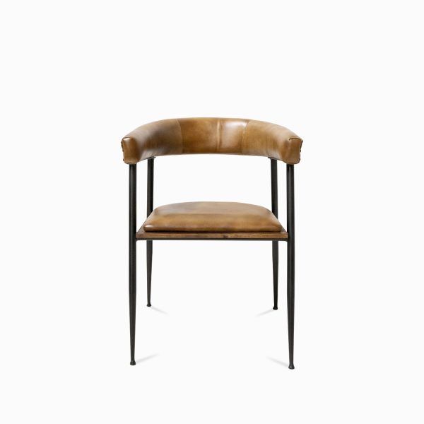 Silla cuero brazo en u - Imagen 2