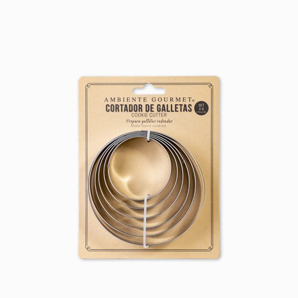 Cortador de galleta aro set x 6