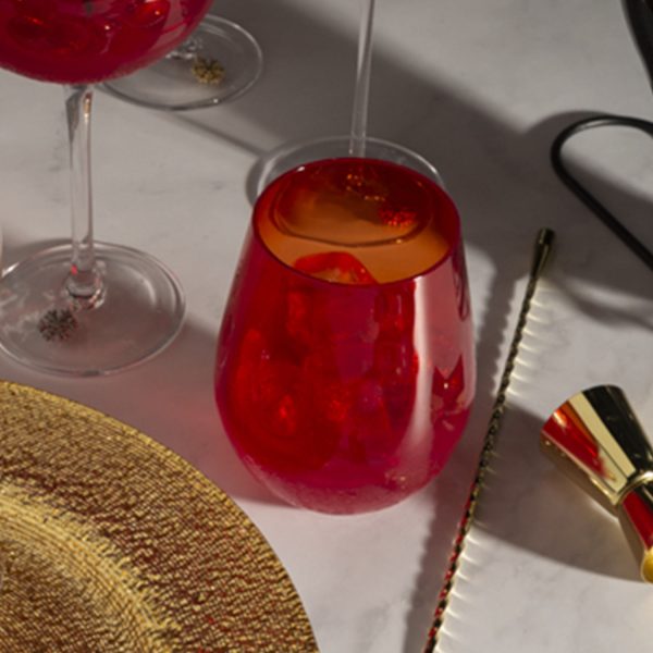 Vaso gala rojo 670 ml set x 2 - Imagen 2