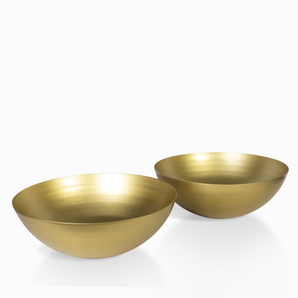 Tazon metal dorado 40cm
