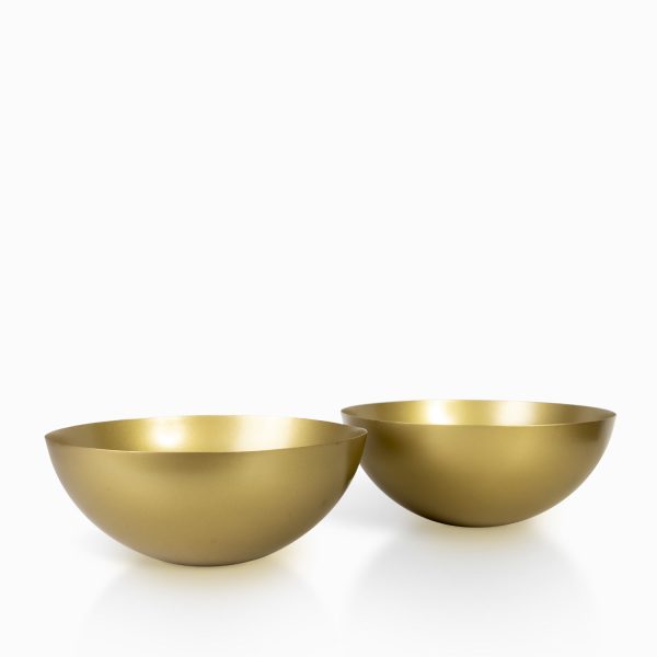 Tazon metal dorado 30cm