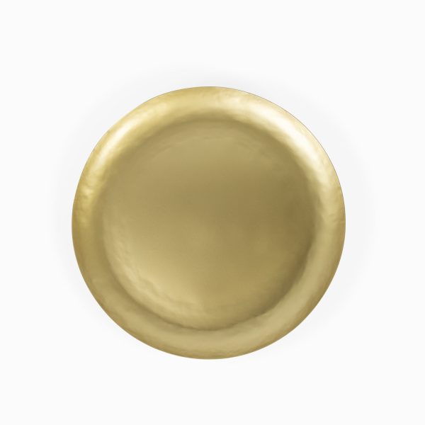 Plato metal dorado 50cm