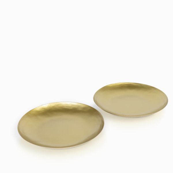 Plato metal dorado 30cm