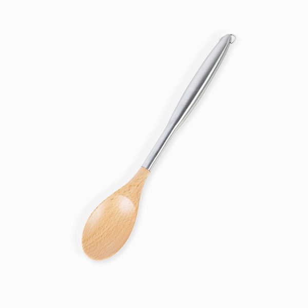 Cuchara acero y bambu