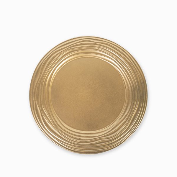 Plato bade dahlia dorado