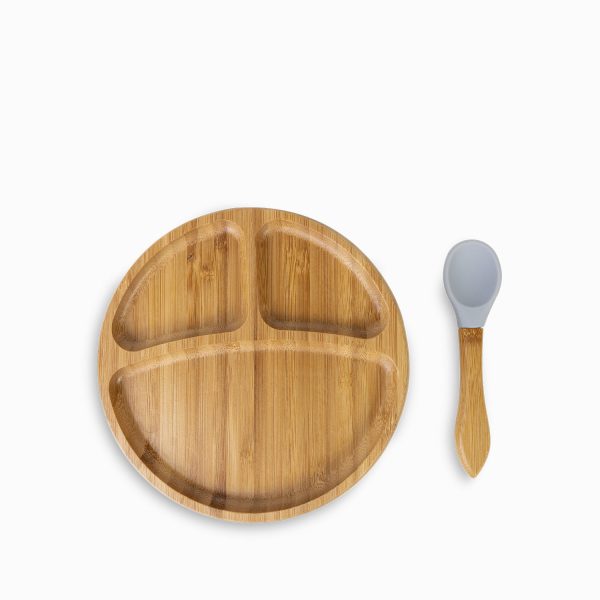 Plato para niños en bambu