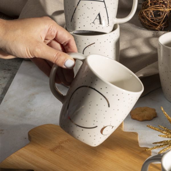 Mug c puntos dorado - Imagen 2
