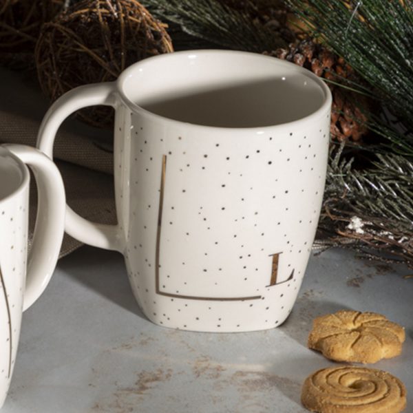 Mug l puntos dorado - Imagen 2