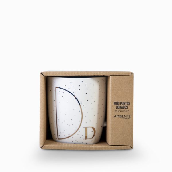Mug d puntos dorado - Imagen 2