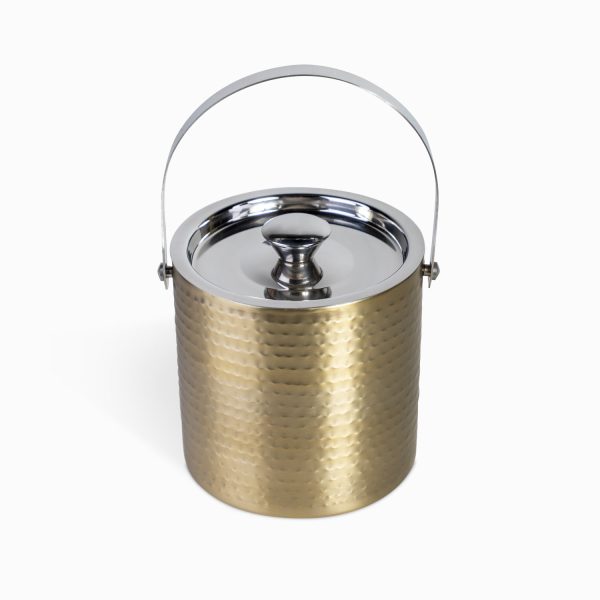 Hielera doble pared destro dorado mate