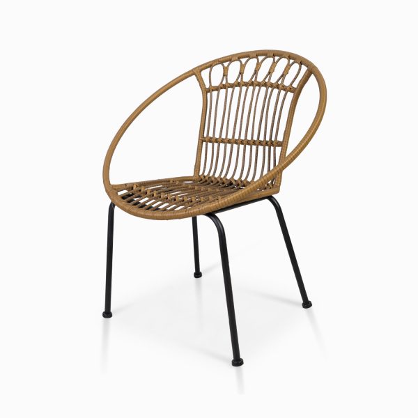 Silla comedor rattan arco80x49x56