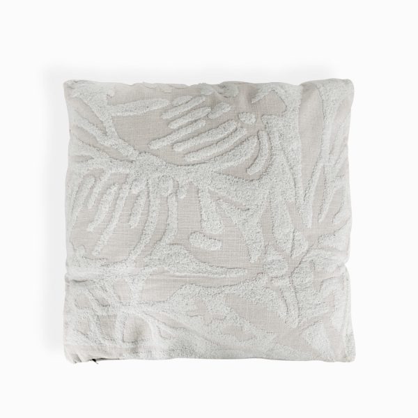 Cojin botanico beige 45x45cm