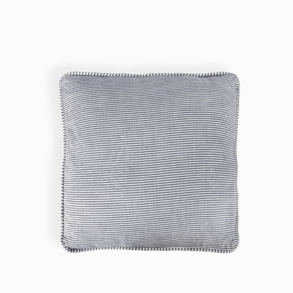 Cojin rayas gris 45x45cm