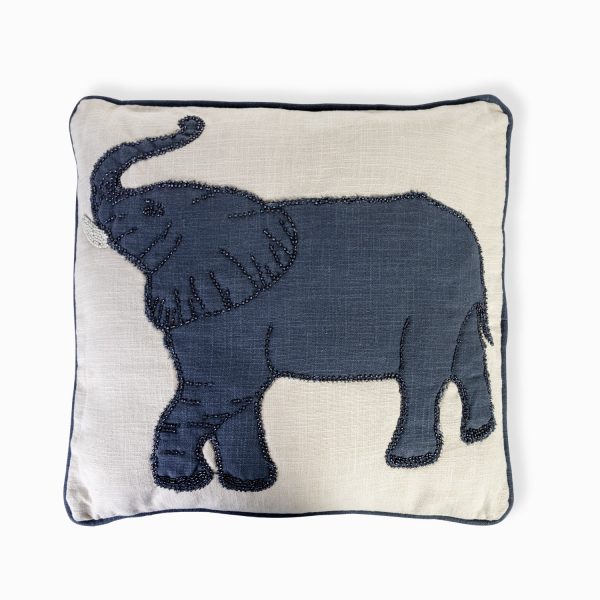 Cojin elefante gris 45x45cm