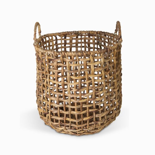 Canasta entrelazada jacinto 38x35cm