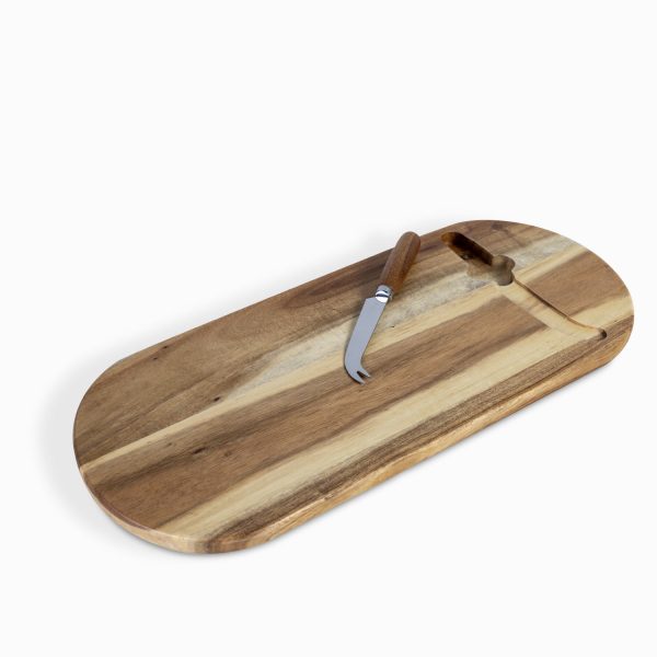 Set tabla para servir y cuchillo queso
