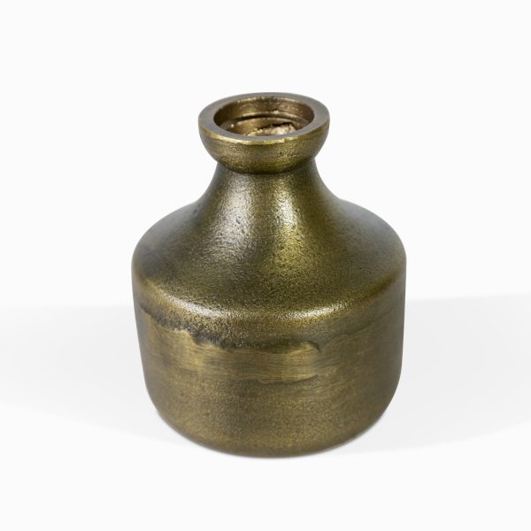 Jarron metal dorado