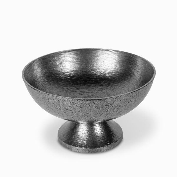Tazon centro de mesa  plateado
