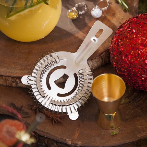 Colador para cocteles plateado - Imagen 2