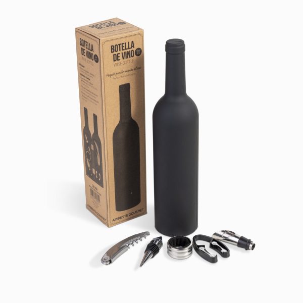 Botella de vino setx5 piezas
