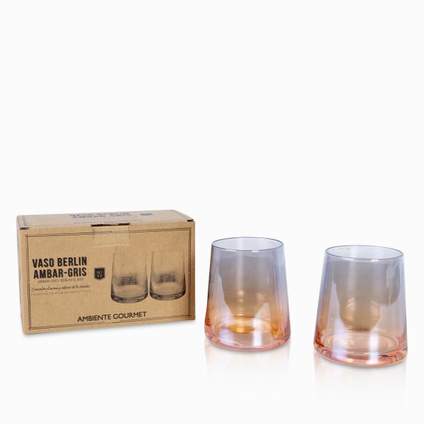 Vaso berlin ambar-gris setx2 - Imagen 2