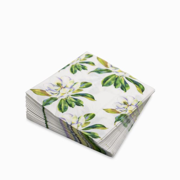 Servilletas flor magnolia - Imagen 2