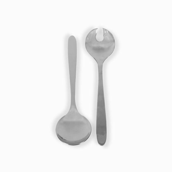 Set de servidoras plateado