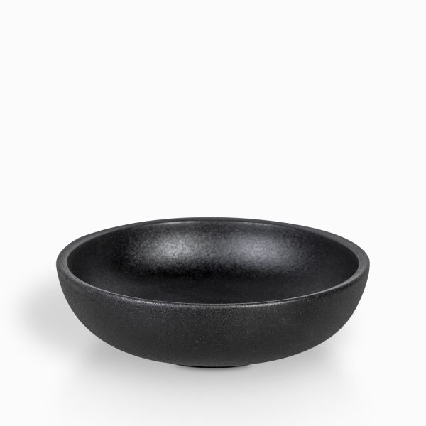 Tazon negro mate 25 cm