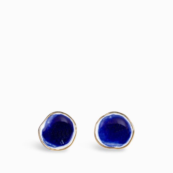 Pomo roca azul set x 2